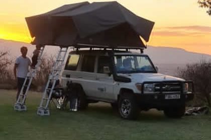 rooftop tent jeep Self Drive in East Africa with Rooftop Tents