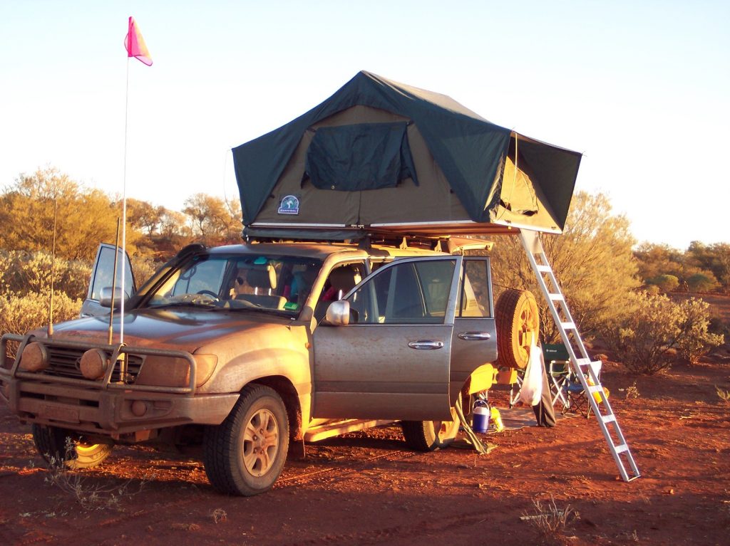 Landcruiser with Rooftop Tents