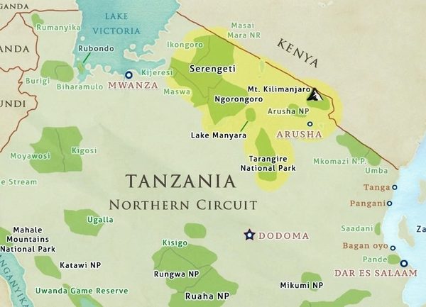Northern-circuit Northern Tanzania Self drive itineraries